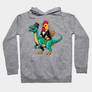 Tuxedo Rooster Dino Hoodie